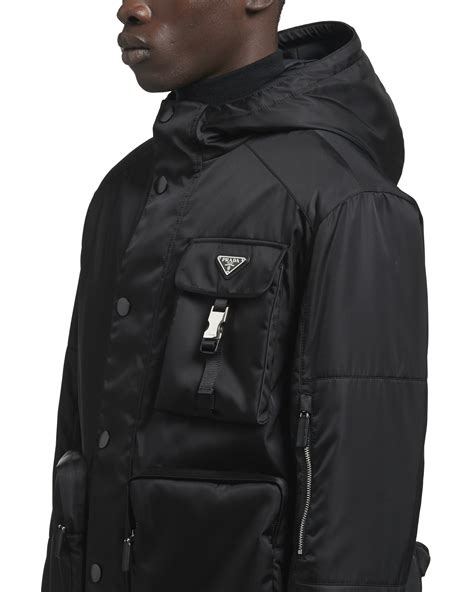 prada men nylon jacket|prada raincoat men's.